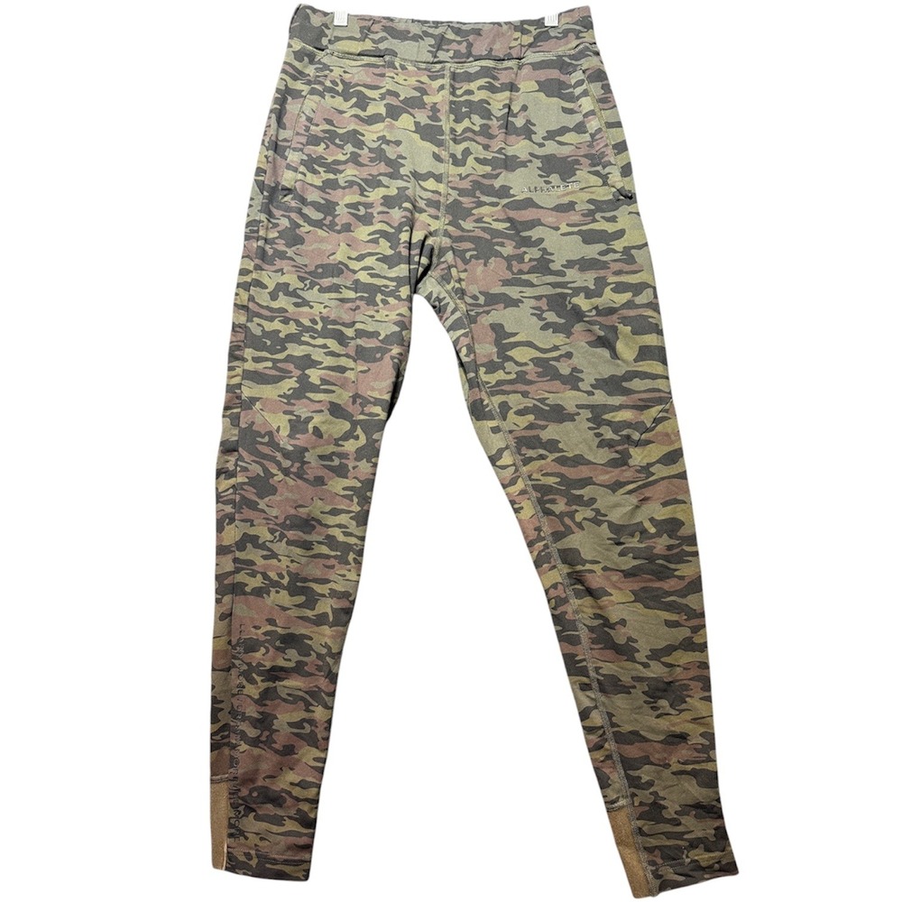Alphalete Joggers Women Size M Camo Green Inner Drawstring High Rise